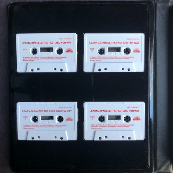 JAPANESE THE FUN & EASY WAY ACTIVITY BOOK and 4 CASSETTE TAPES - Picture 3 of 16